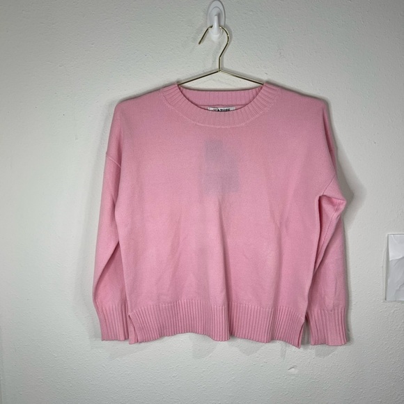 Azure Sweaters - Azure Pink Cropped Sweater Women’s Small Soft Knit Pullover Top Casual Cozy